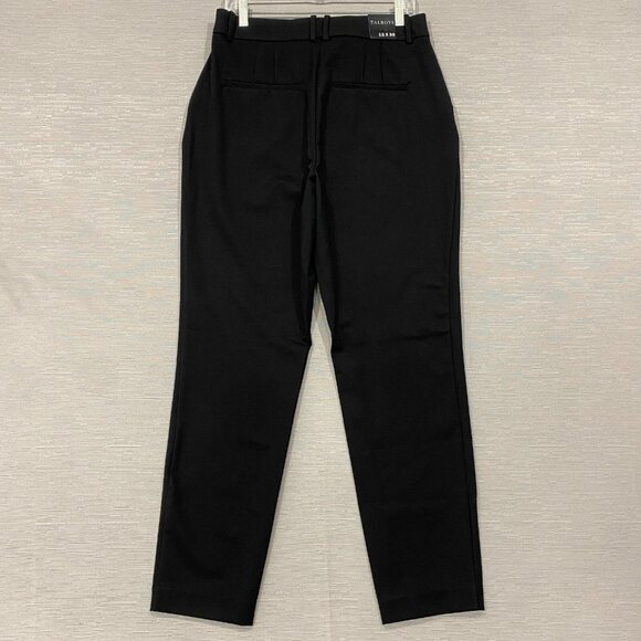 Talbots Dress Pants Womens 12 32x30 Black Nylon Tapered Office Trousers - Picture 2 of 15